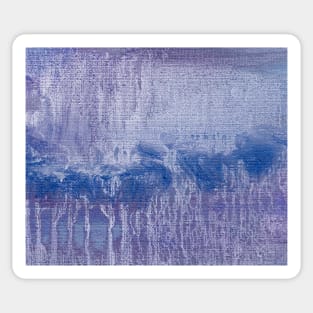 Blue Purple Indigo Abstract Art Sticker